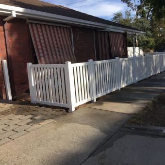 Full privacy and PVC fence combined Windsor