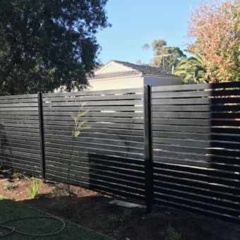 Aluminium Slat Panel Fence Brighton