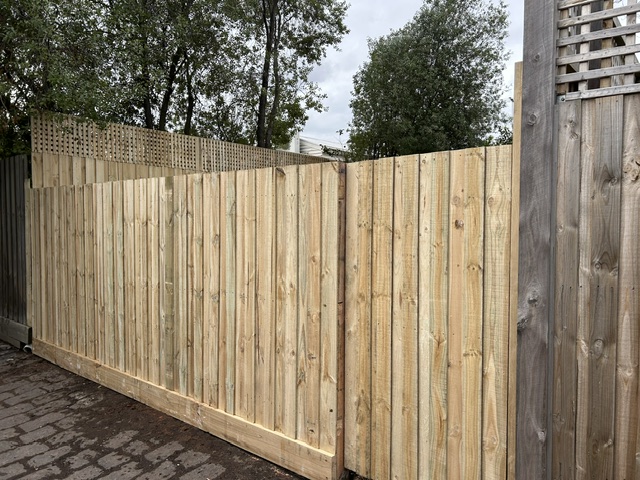 Rear and side boundary paling fence 3
